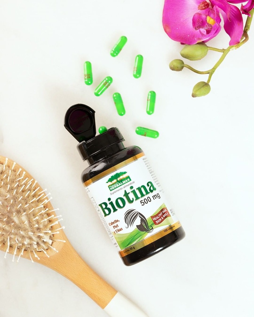 BIOTINA CAPSULAS 500 mg ENVASE X 100