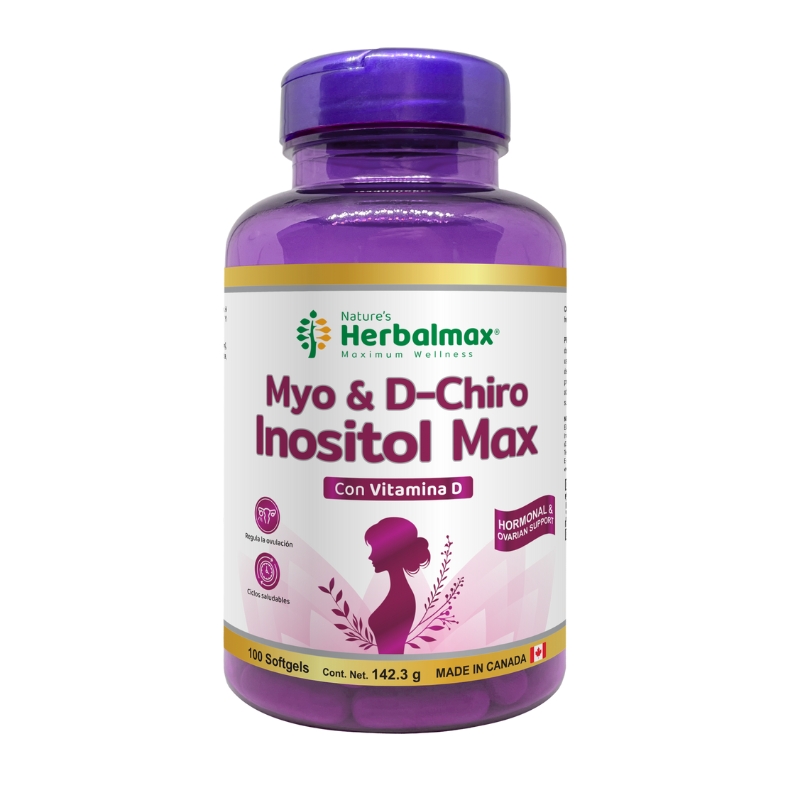 MYO &amp; D-CHIRO INOSITOL MAX SOFTGELS 1423 mg ENVASE X100