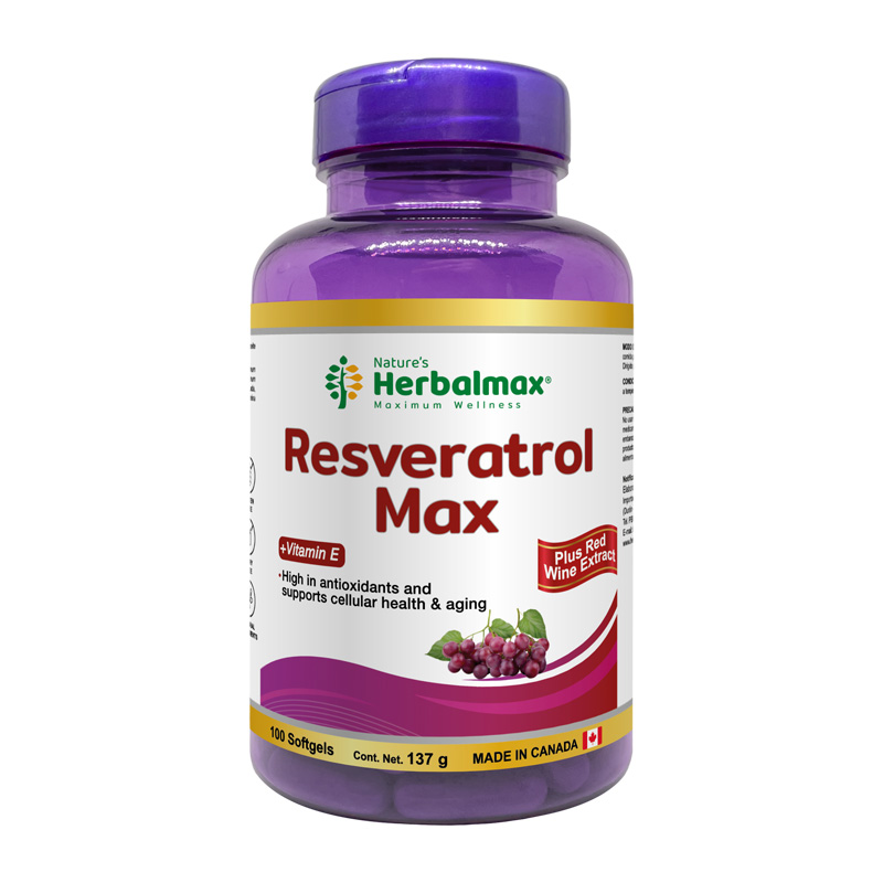 RESVERATROL MAX SOFTGEL 1370 mg ENVASE X 100