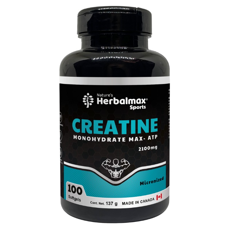 CREATINE MONOHYDRATE MAX - ATP SOFTGEL 1370 mg ENVASE X 100
