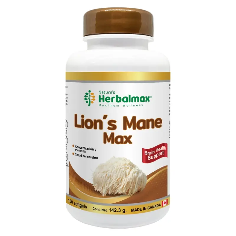 LION'S MANE MAX SOFTGEL 1423 mg ENVASE X 100 U