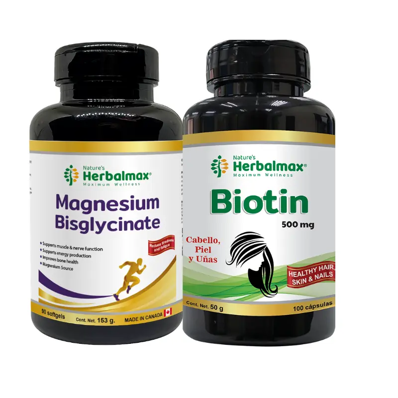 VITAMINA E SINTÉTICA SOFTGELS 400 IU ENVASE X 100+ BIOTIN CAPSULAS 500 mg ENVASE X 100