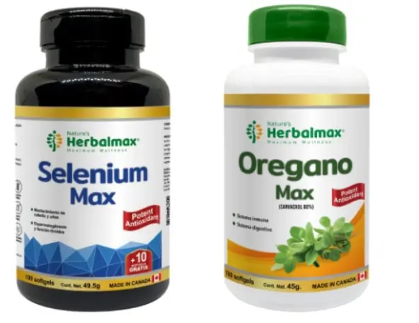 SELENIUM-MAX SOFTGEL 450 mg ENVASE X 110 U ORÉGANO MAX SOFTGELS 450 mg ENVASE X100   