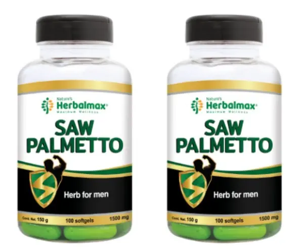2 SAW PALMETTO SOFTGELS 1500MG ENVASE X 100