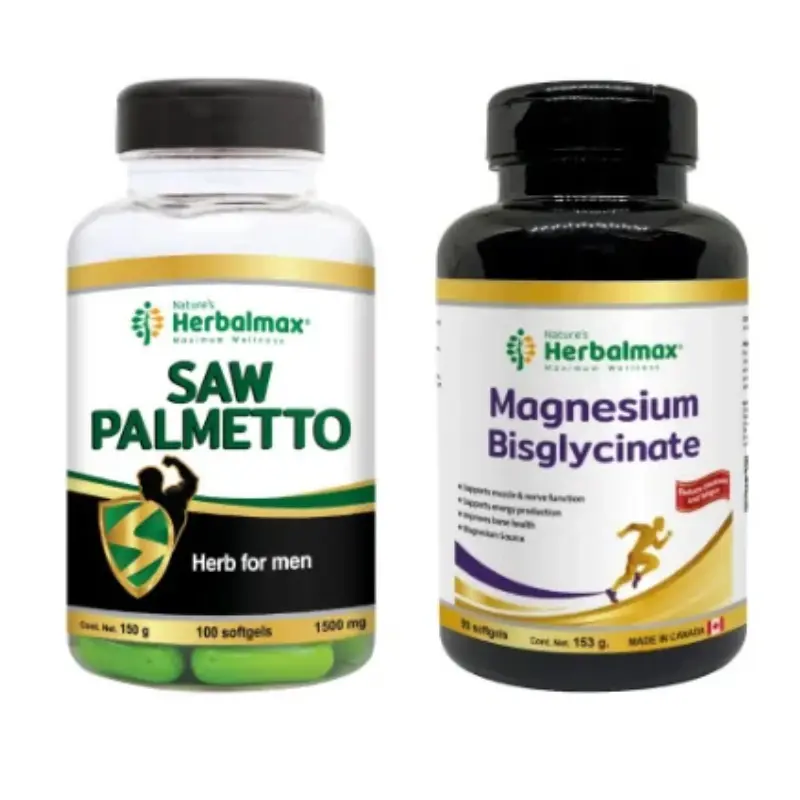 SAW PALMETTO SOFTGELS 1500MG + MAGNESIUM BISGLYCINATE SOFTGEL 1700 mg ENVASE X 90 U 