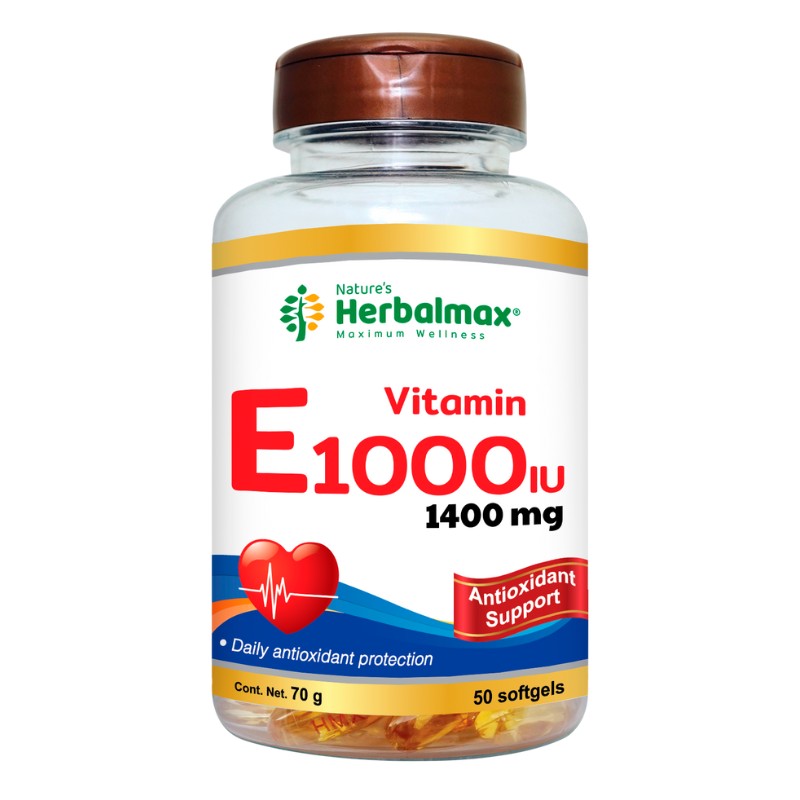 VITAMINA E SINTÉTICA SOFTGELS 1000 IU  ENVASE X 50
