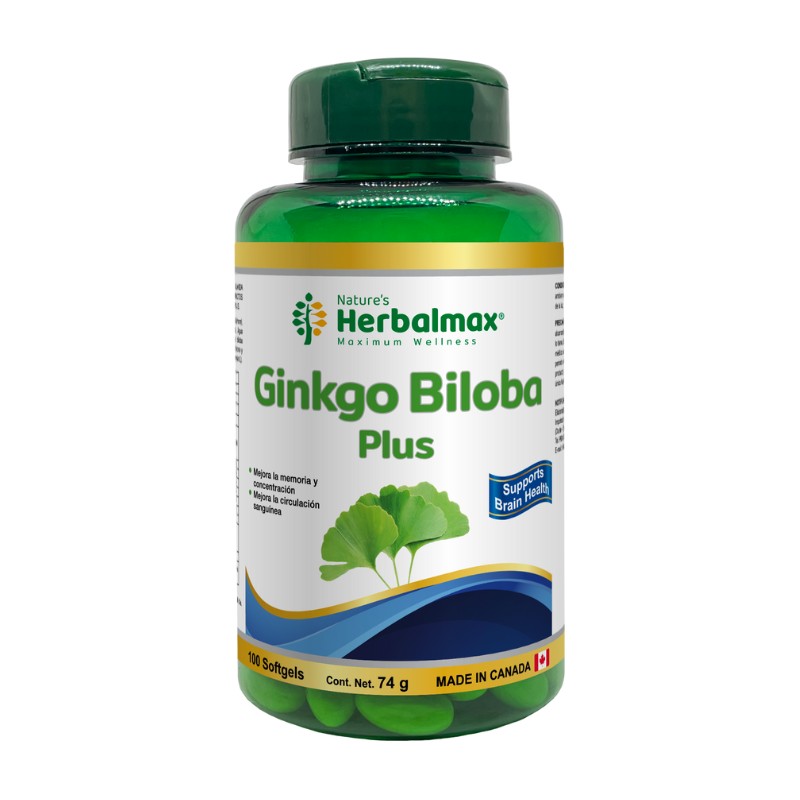 GINKGO BILOBA PLUS SOFTGEL 740 mg ENVASE X 100