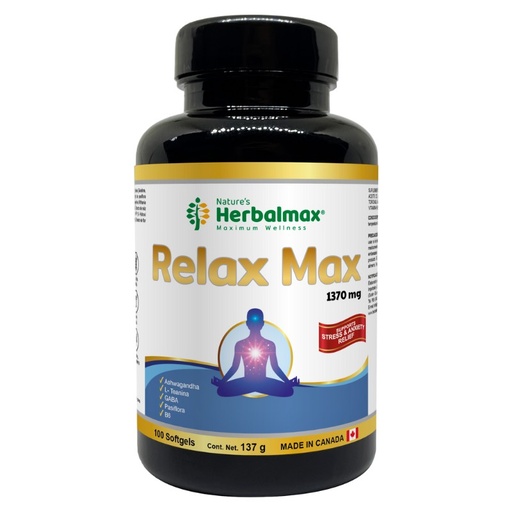 [PDX-0092] RELAX MAX SOFTGEL 1370 mg ENVASE X 100