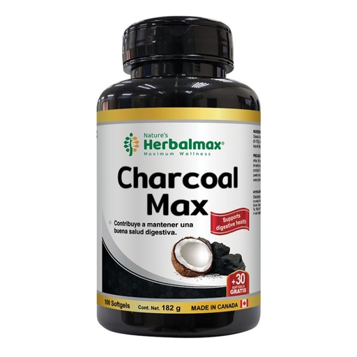 [PDX-0093] CHARCOAL MAX SOFTGEL 1400 mg ENVASE X 130