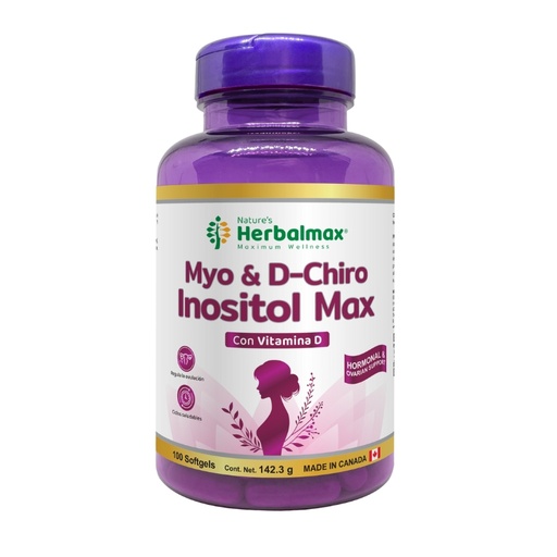 [PDX-0106] MYO & D-CHIRO INOSITOL MAX SOFTGELS 1423 mg ENVASE X100
