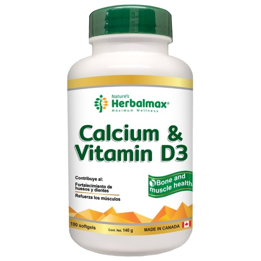 [PDX-0029] CALCIUM AND VITAMIN D3 SOFTGELS 1400 mg ENVASE X 100