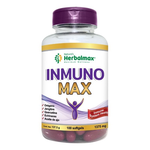 [PDX-0036] INMUNO - MAX SOFTGELS 1375 mg ENVASE X 100