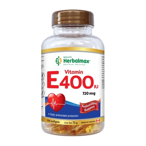 [PDX-0021] VITAMINA E SINTÉTICA SOFTGELS 400 IU  ENVASE X 100