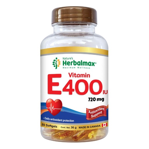 [PDX-0020] VITAMINA E SINTÉTICA SOFTGELS 400 IU  ENVASE X 50
