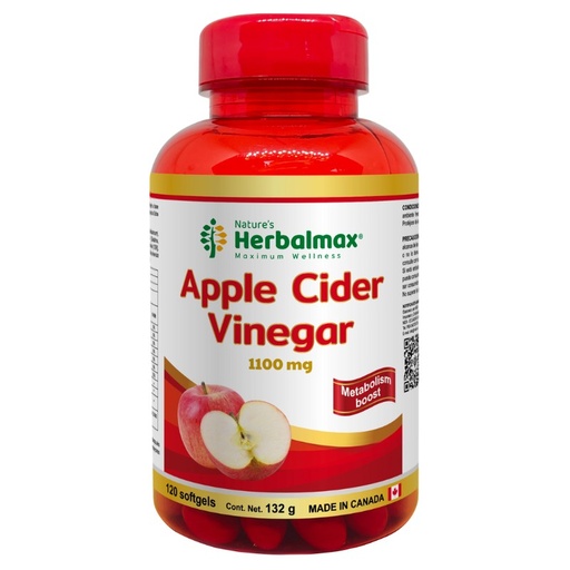 [PDX-0071] APPLE CIDER VINEGAR SOFTGELS 1100MG  ENVASE X 120