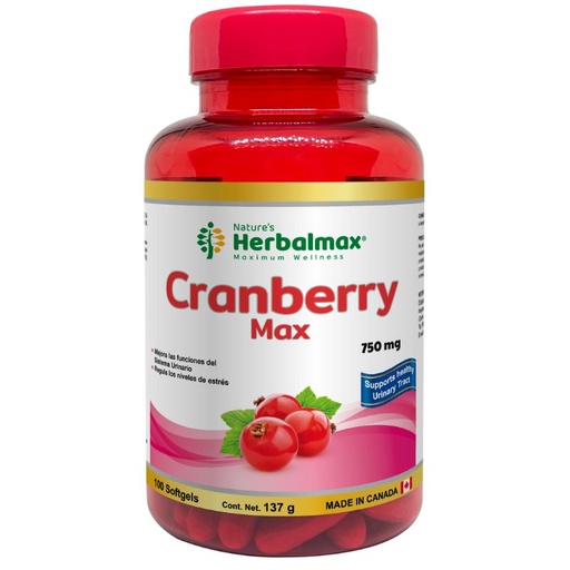 [PDX-0073] CRANBERRY-MAX SOFTGEL 1370 mg ENVASE X 100